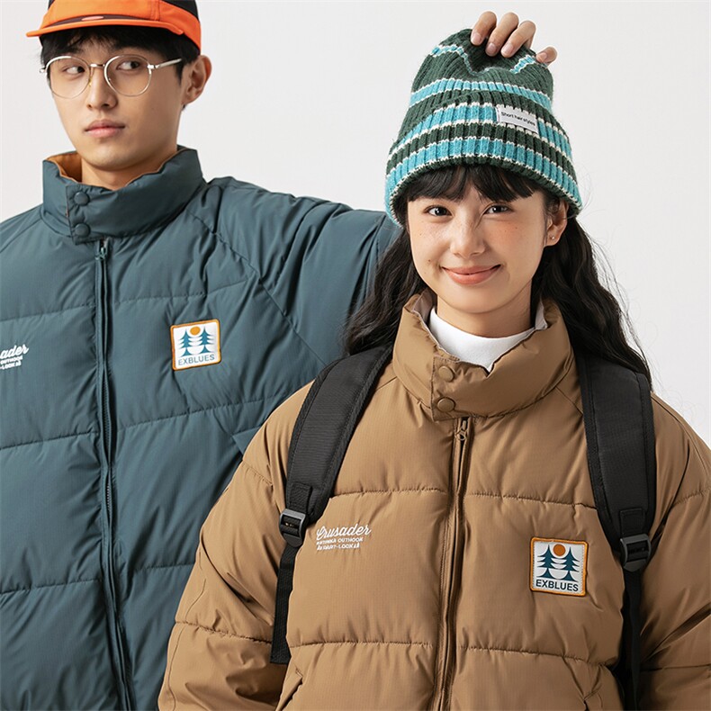 2026冬季新款男日系潮牌纯色刺绣宽松休闲棉服加厚外套MY376-F146,男装棉衣,电商A101（原外27）