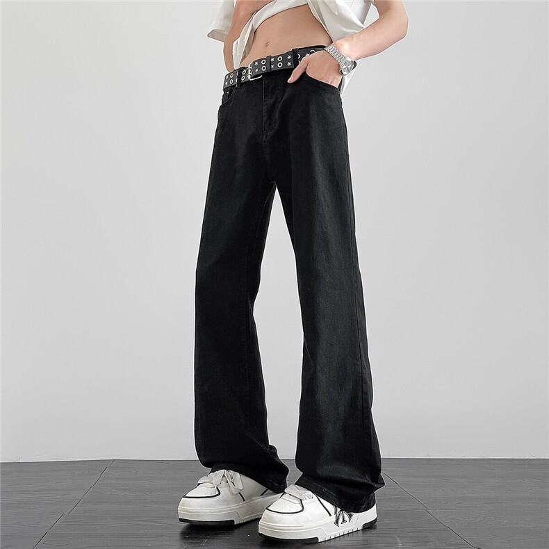 微喇后腰半松紧净版美潮牛仔裤男休闲裤主推新款裤子G151-P35，男装休闲裤，星座910