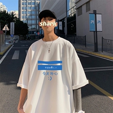 Q11033-P30春夏季七分袖t恤男大码五分袖男短袖中袖，男装T恤，电商A040