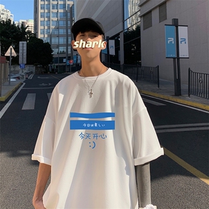 Q11033-P30 春夏季七分袖t恤男大码五分袖男短袖中袖图片