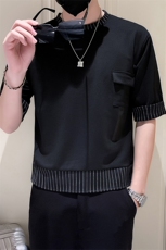 社会小伙夏季t男潮流五分袖短袖t恤数据款上衣A210-A116-P40控58，男装T恤，星座210-3