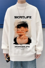 M18213-P45加绒款-P65半高领毛衣男士大码针织衫男毛线衣男，男装针织衫/毛衣，电商A040
