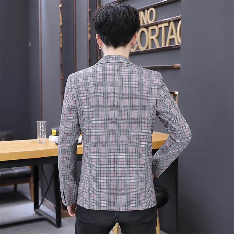 秋季新款韩版修身商务休闲小西服男工作服正装男新郎礼服X08-P85,男装西服,星座1206（原A206）