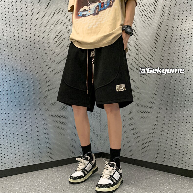 8XL-M抖音品质特大码ins潮流亮色休闲短裤印花五分裤DK1521P35,男装牛仔裤,电商D206-1
