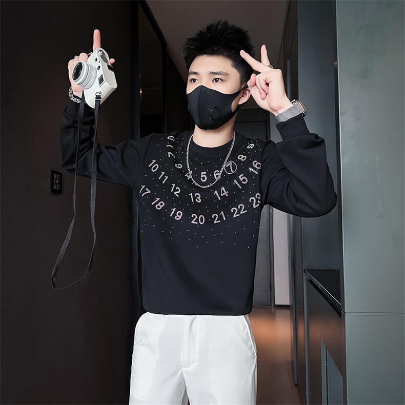 高级感烫钻设计感卫衣外套男社会小伙店主风301C-WY37-P58控78,女装短外套,星座301C（原B323）