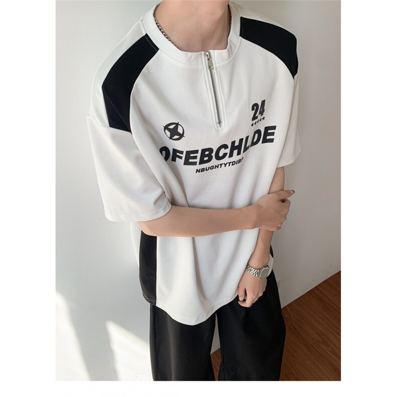 t恤男款夏季短袖cleanfit美式复古百搭上衣服T0225-P40,男装T恤,星座308B-2