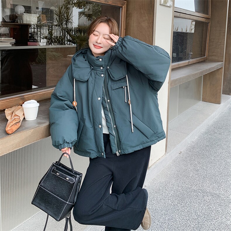 现货90绒工装羽绒服小个子超好看加厚2C206-L66-P295-K438,女装羽绒服,2C206