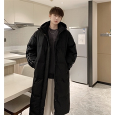 羽绒服冬季新款中长款情侣韩版连帽羽绒服外套Y918/P190，男装羽绒服，星座202