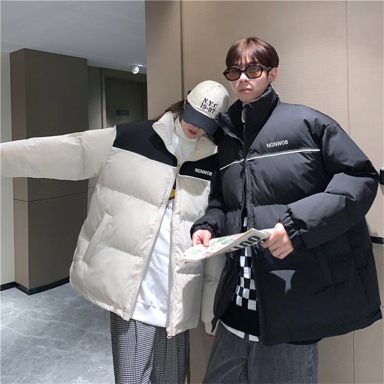 冬季棉衣外套加厚保暖面包服潮牌情侣款港风棉袄QW2316-P78,男装棉衣,星座512-2
