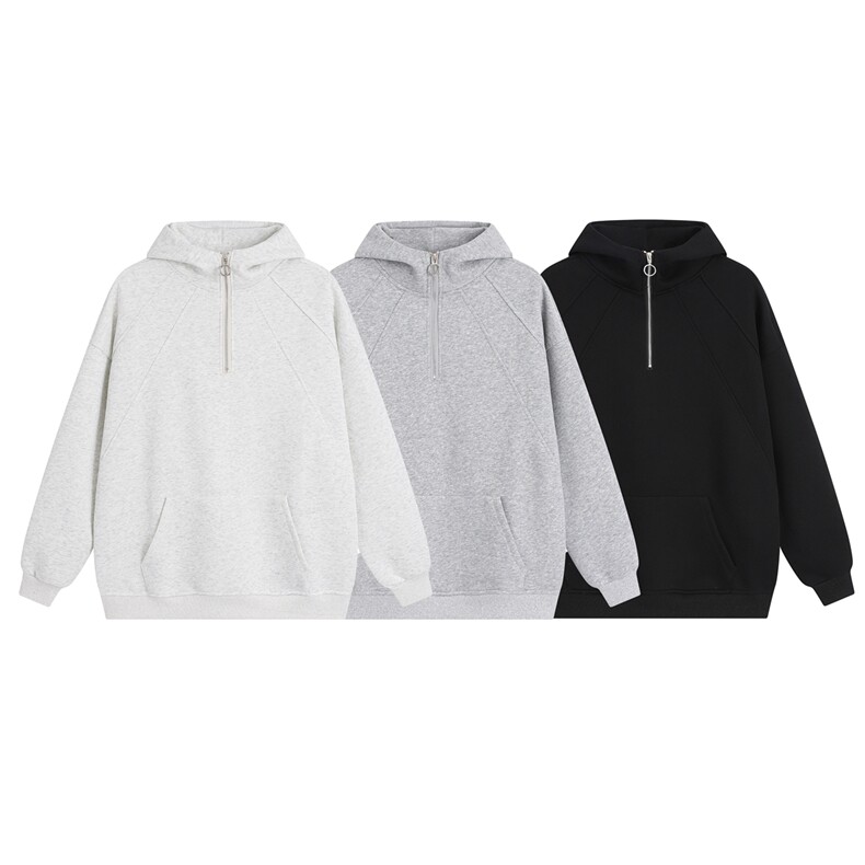 1303B-WY9905-P6098重磅男女休闲半拉链宽松连帽卫衣，男装卫衣，星座1303B