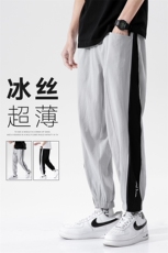 夏季男士新款休闲九分裤裤拉链设计宽松直筒裤DK7306-P46控68，男装休闲裤，星座717
