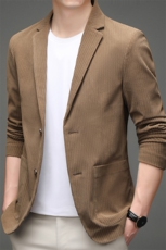 2023秋季新款男士西服纯棉中年商务休闲男装纯色西装上衣外套，男装西服，电商B212（原钱塘6029）