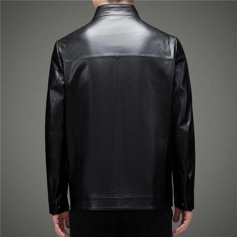 BAMJ-2316钱塘2020-2中年男士秋季商务休闲皮衣夹克外套P560,男装皮衣,钱塘207-2