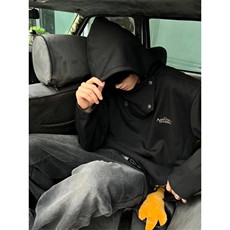 【有货】EY121CC-特P58忍者不规则卫衣男款拉链连帽外套，男装卫衣，星座1007（原301D）