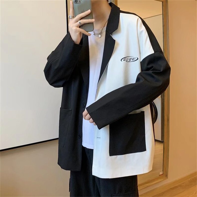 男士休闲撞色西装外套J018P55,男装西服,星座1116-2