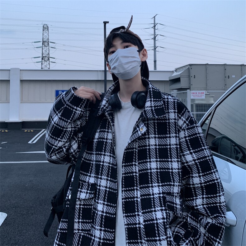 新款春秋季夹克男港风宽松潮流男百搭上衣外套JK0232-P53,男装夹克,星座308B-2