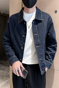 轻熟风男士秋冬牛仔2025秋季长袖夹克店主风 JK8013-P125图片