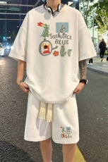 套装！华夫格套装短袖T恤短裤男TZ236-特P38，男装牛仔裤，电商B367