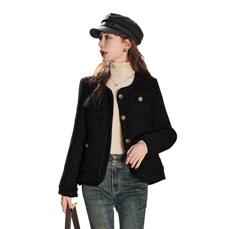 《bao款新品》小香风内胆羽绒服短外套,女装羽绒服,曼琳思菲