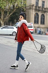 狐狸毛派克服,其它,贻思茗