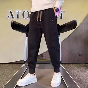百搭休闲裤男宽松直筒休闲裤2024潮男束脚裤子百搭时尚港风潮男裤图片