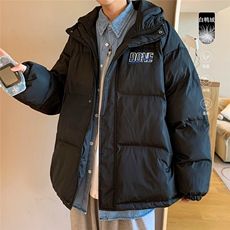 港风冬季新款连帽白鸭绒羽绒服男潮宽松印花YR6135P225控298，男装羽绒服，电商A268A