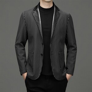 K2227钱塘2020-2春秋新款时尚休闲帅气中青年男士西服外套P137图片