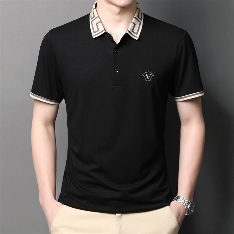 男士短袖t恤夏季男士翻领上衣服半袖体恤潮流休闲男装t桖衫,男装T恤,电商B212（原钱塘6029）