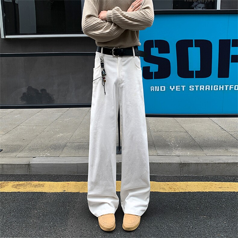 2026秋季牛仔长裤5Q2035-TP3568美式纯色百搭显腿长直筒裤图片