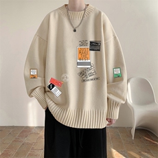 半高领毛衣男士大码针织衫男毛线衣男M18121-P45加绒款-P65，男装针织衫/毛衣，电商A040
