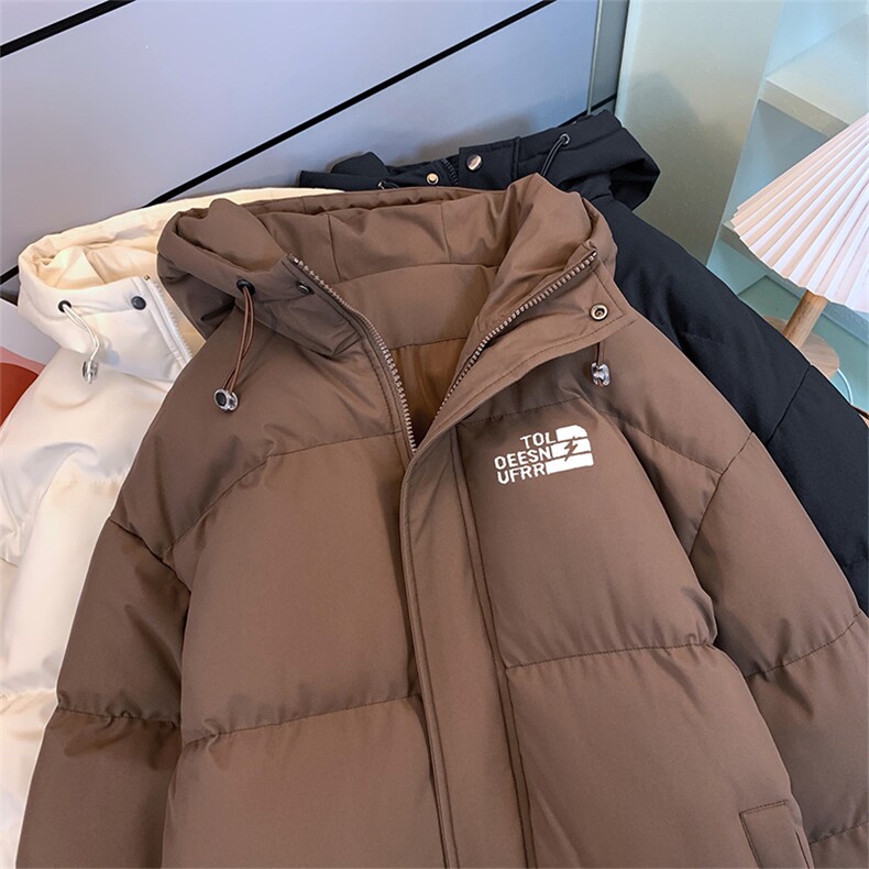 棉衣男冬新款港风连帽宽松面包服羽绒棉学生棉服MF300-P69(现货,男装棉衣,星座214-3