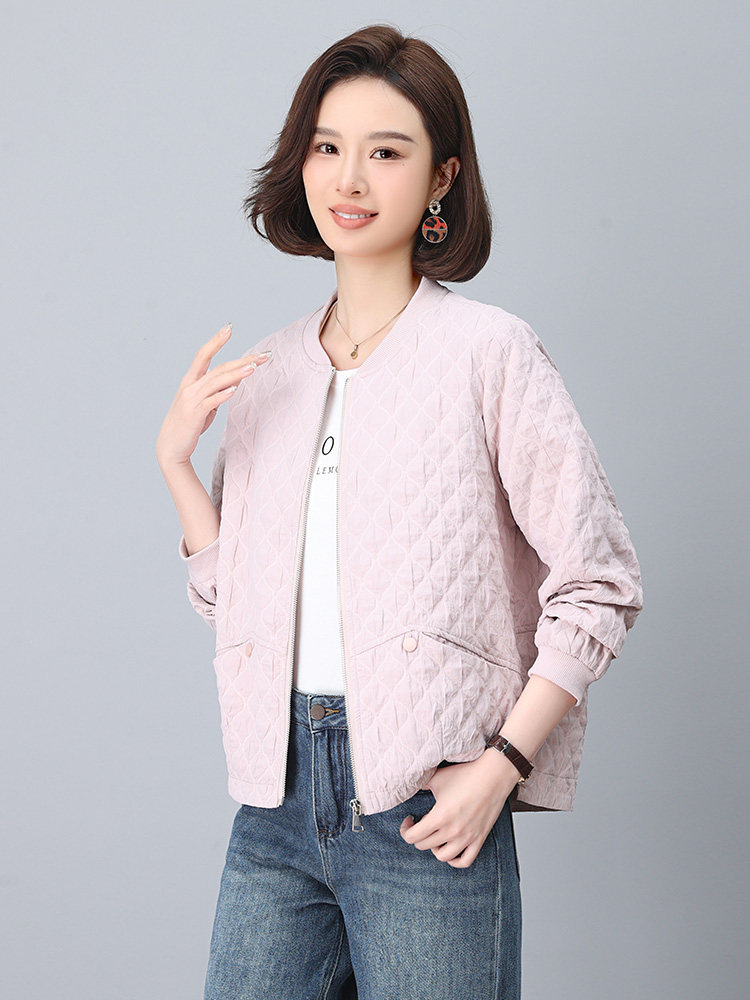 减龄polo外套女春款宽松短款小个子休闲开衫上衣Y15439,女装短外套,雪樱依海