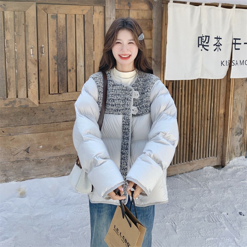 小香风羽绒服新标90白鸭绒8866P315,女装羽绒服,2C323