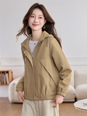 现货！现货！2026春季新款时尚宽松休闲短款外套女，女装短外套，以桐