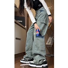 现货主推大口袋工装牛仔裤NB2522-P55控75，男装牛仔裤，电商C303