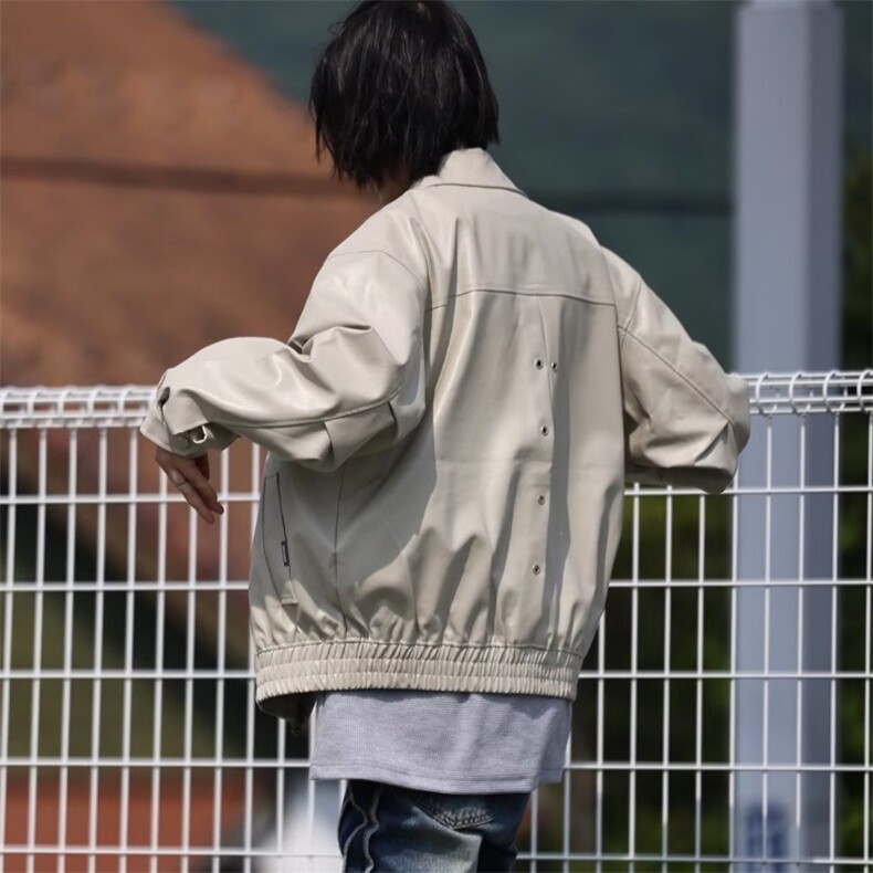 春秋季美式潮流工装夹克男高街潮翻领上衣宽松百搭休闲外套男潮,男装夹克,星座1210-1