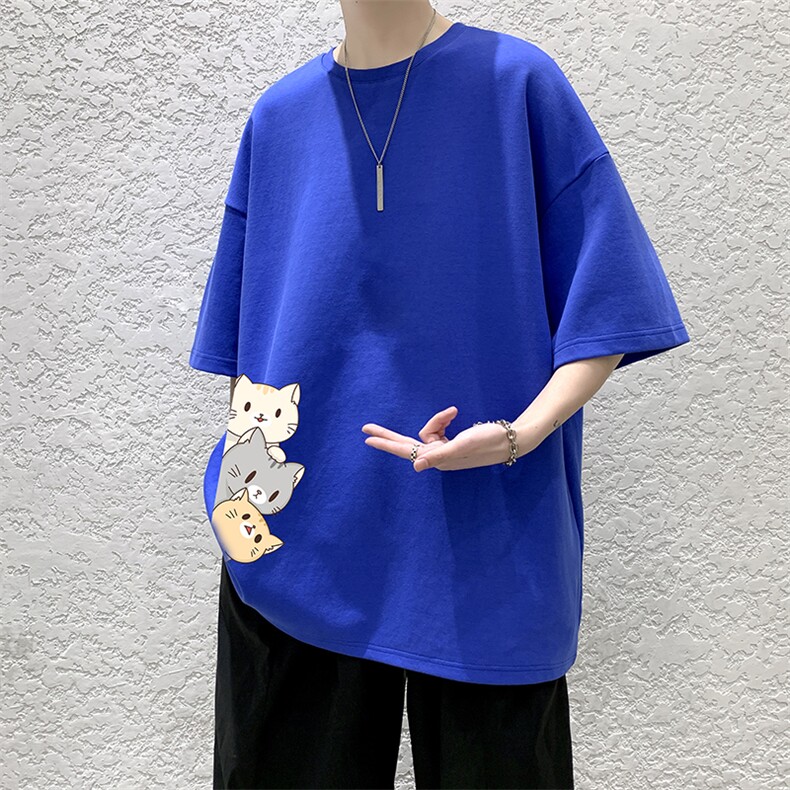 DX17164-P20纯棉短袖t恤男大码半袖打底衫宽松体恤衫大皂风,男装T恤,电商A040