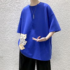 DX17164-P20纯棉短袖t恤男大码半袖打底衫宽松体恤衫大皂风，男装T恤，电商A040