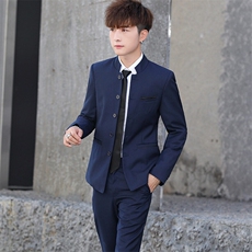 T2Z8633P125中山装套装中华立领龙纹民风表演出中式结婚礼服，男装西服套装，星座510A-2