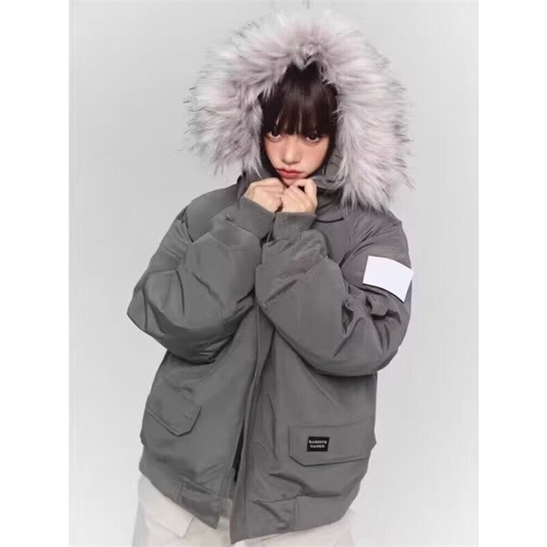 网络图现货连帽可脱卸毛领工装棉衣男大码潮流棉衣男RMY413-P115,男装棉衣,星座1005-4