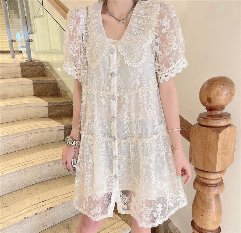 2021夏季纱连衣裙，女装连衣裙，漫迪MD