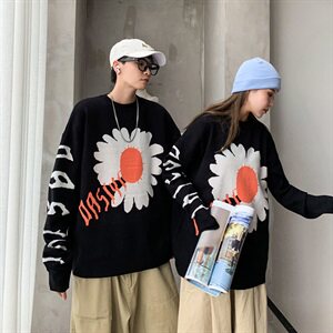 秋冬ins韩版情侣毛衣宽松潮流个性套头针织衫男QT817-P68图片