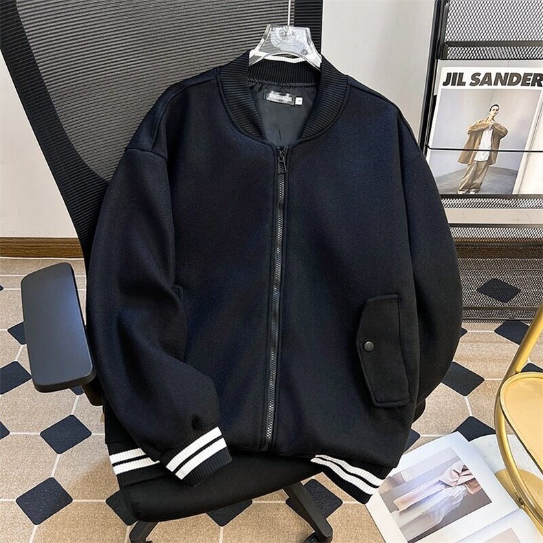 棒球服夹克男女韩版潮流拼接百搭宽松2025春季ins外套W6419-P57图片