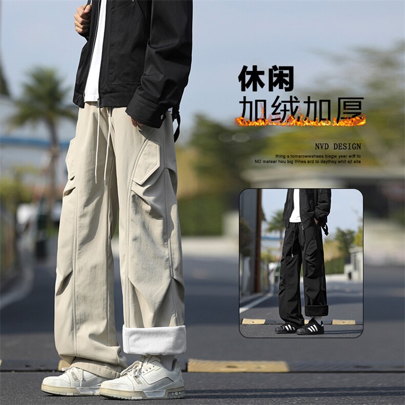 美式户外冲锋工褶皱宽松阔腿休闲运动伞兵裤子JRTP10:3059.9,男装休闲裤,星座718-1