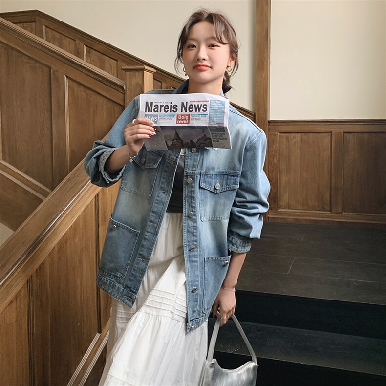 2025年春季新款休闲时尚牛仔外套-款号5807-P155-K228,女装短外套,浙宝305