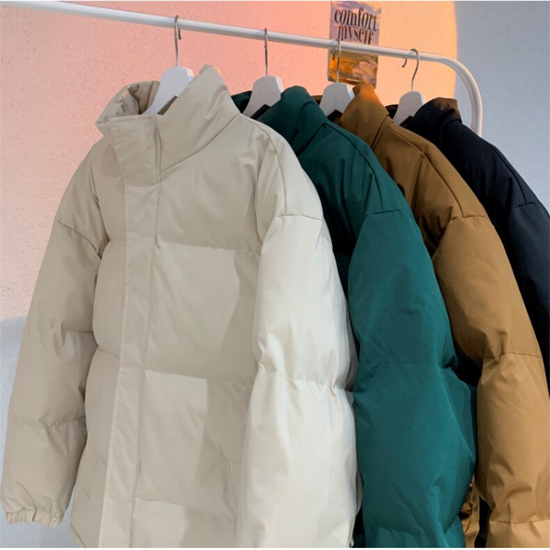 美式复古棉服外套男冬季宽松立领面包服潮牌加厚保暖棉衣MY845图片