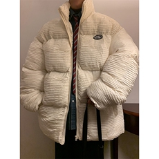 小众棉袄加厚外套港风日系棉衣纯色棉服大码1016-1W70P128K158，男装棉衣，星座1016-1（原电商B408-1）