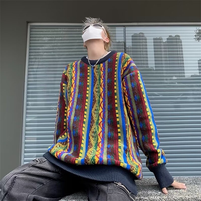 新款民族风青春潮流扎染花色鹿毛绒百搭毛MV136-P50,男装民族服装,星座1109-3