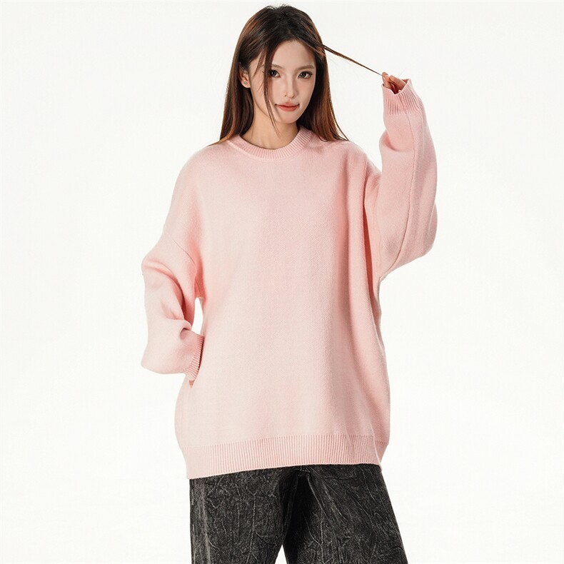 特批女模新款高品质安哥拉圆领宽松毛衣针织衫A268-M800特批35,男装针织衫/毛衣,电商A268