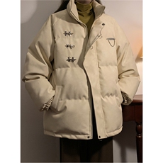 1中性立领PU皮复古做旧面料金属飞机扣款棉衣男MY77726P148控198，男装棉衣，星座226-2